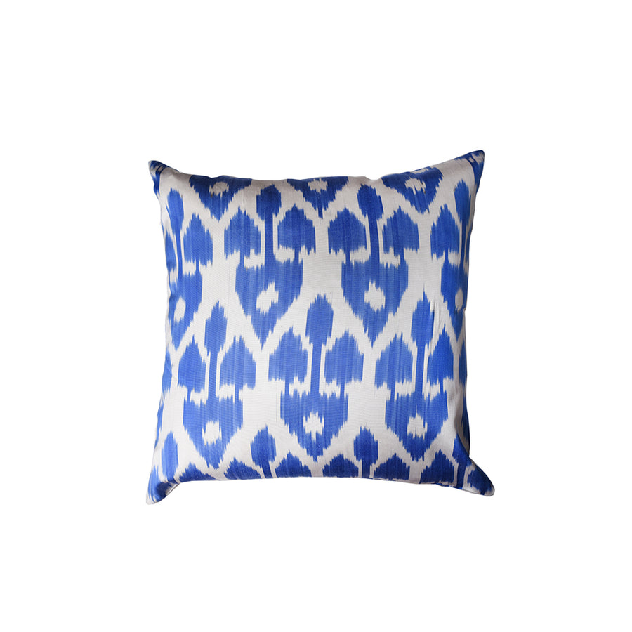 Blue & White Patterned Cushion