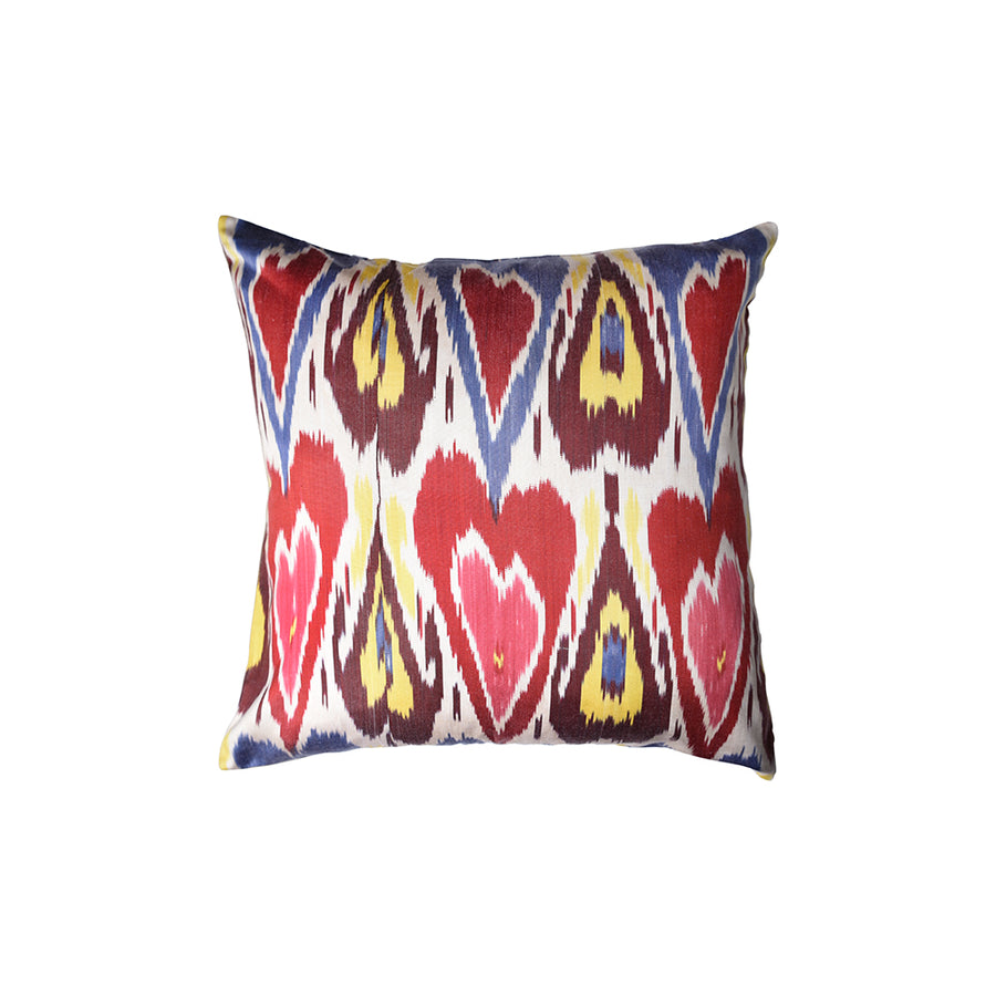 Multi Coloured Silk Cushion