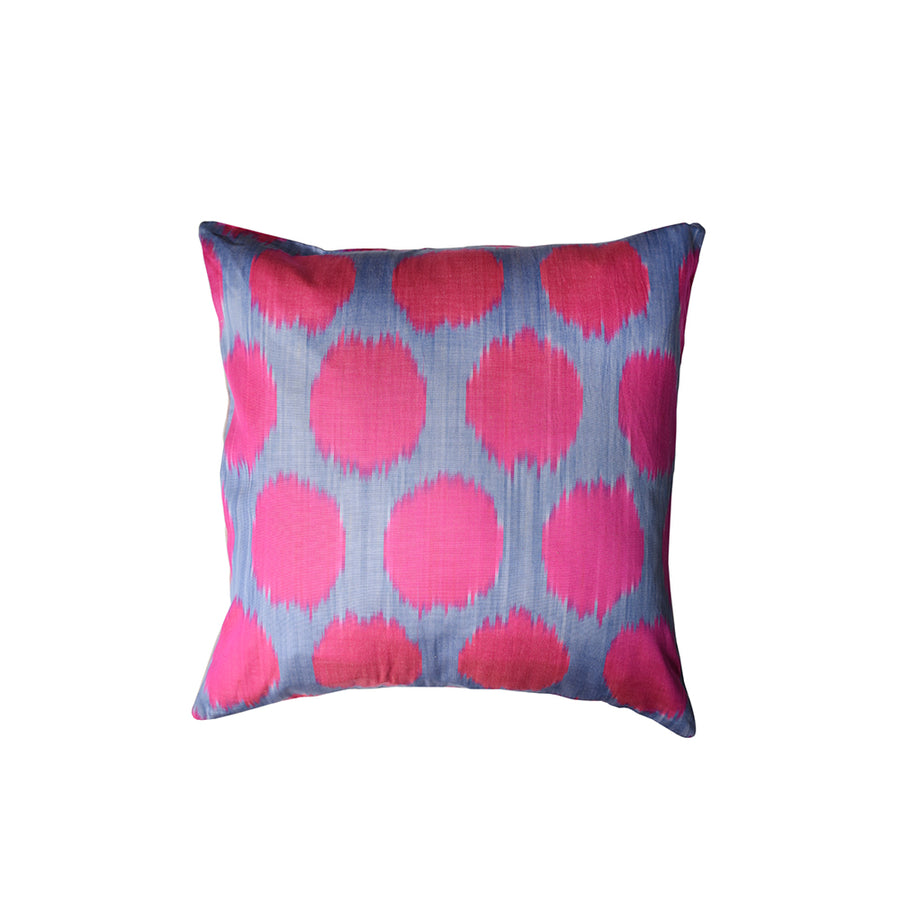 Spot Blue and Pink Cushion